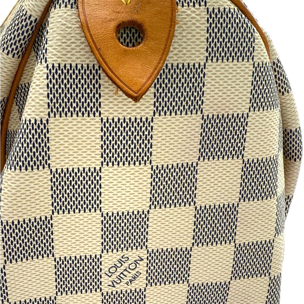 AUTHENTIC Louis Vuitton: Speedy 30 Damier Azur - Picture 12 of 16